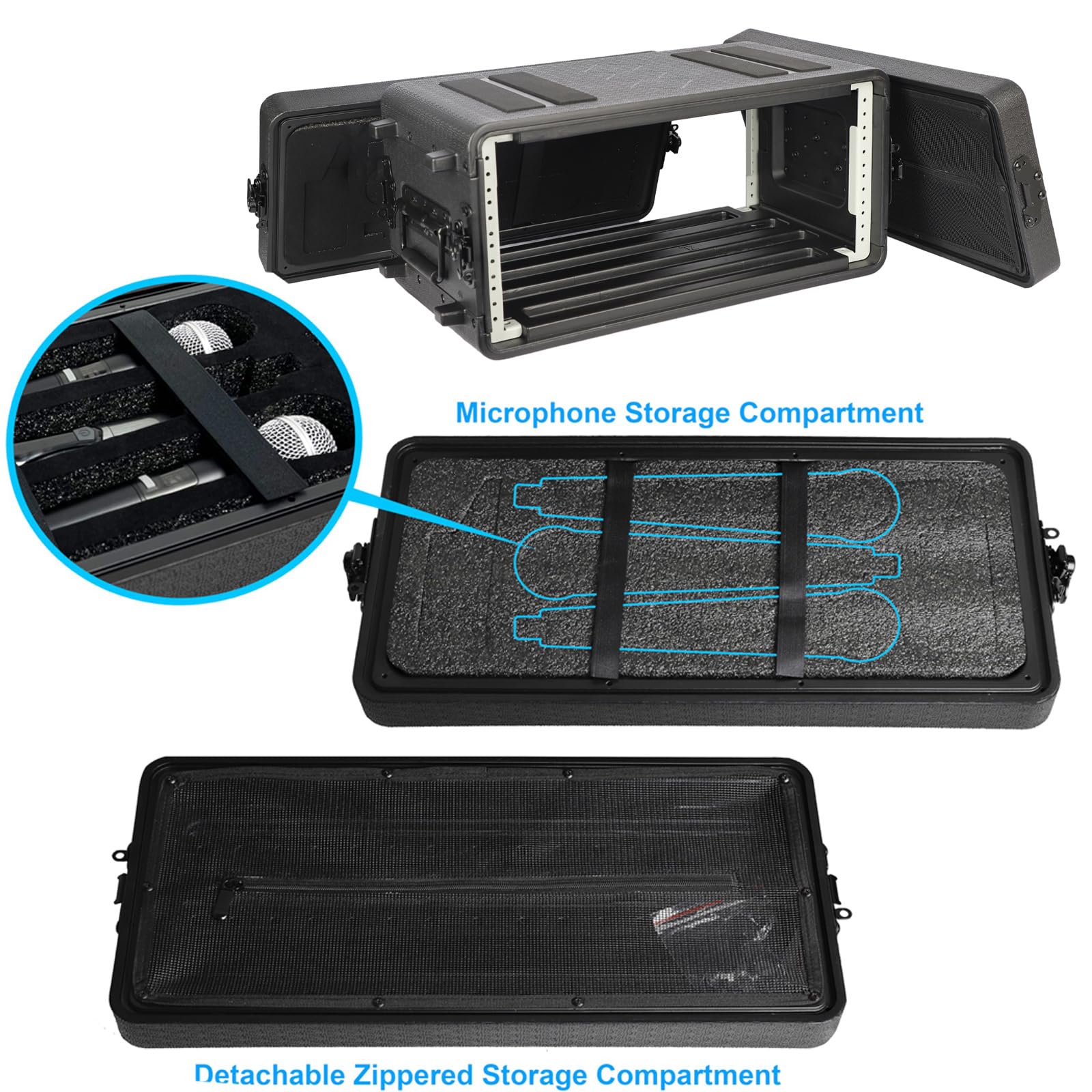 ROOMEDAL 4U Rack Case, 19